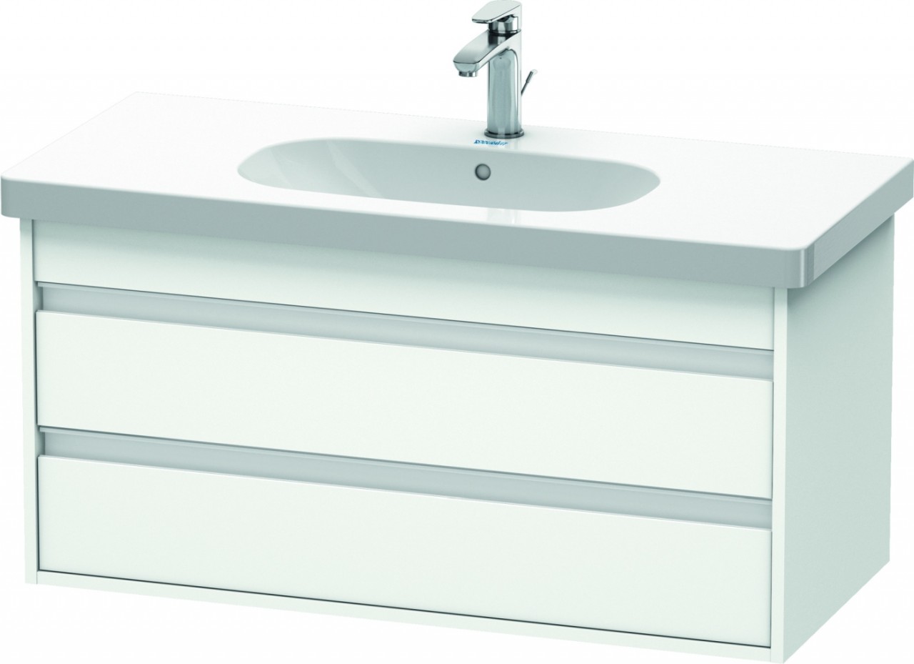 Duravit Ketho Waschtischunterbau wandhängend Weiß Matt 1000x455x480 mm - KT664801818 KT664801818 von Duravit