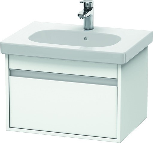 Duravit Ketho Waschtischunterbau wandhängend Weiß Matt 600x455x410 mm - KT667001818 KT667001818 von Duravit