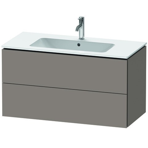 Duravit L-Cube Waschtischunterbau wandhängend Basalt Matt 1020x481x550 mm - LC624204343 LC624204343 von Duravit