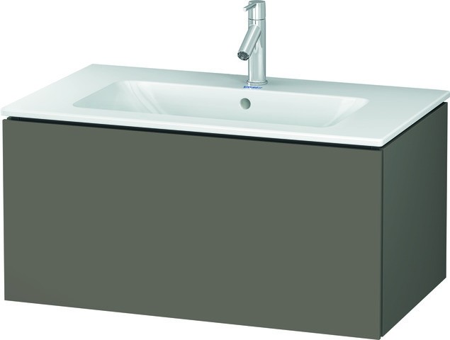 Duravit L-Cube Waschtischunterbau wandhängend Flanell Grau Seidenmatt 820x481x400 mm - LC614109090 LC614109090 von Duravit