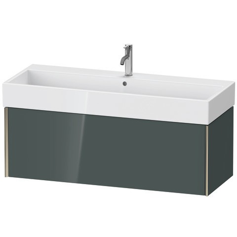 Duravit XViu Waschtischunterbau wandhängend Dolomiti Grau Hochglanz 1184x454x397 mm - XV42380B138 XV42380B138 von Duravit