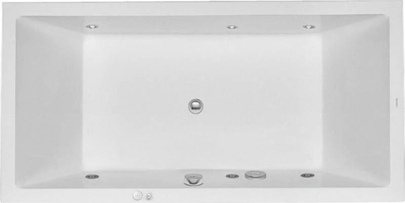 Duravit Starck Whirlpool, Einbauversion, 2 Rückenschrägen, Gestell, Ab- und Überlaufgarnitur chrom, Jet-System, 1800x900mm, 760052000JS1000 Duravit Starck Whirlpool, Einbauversion, 2 Rückenschrägen, Gestell, Ab- und Überlaufgarnitur chrom, Jet-System, 1800x900mm, 760052000JS1000 von Duravit