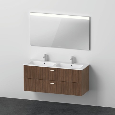 Duravit XBase Möbelwaschtisch mit Waschtischunterbau und Spiegel 1300x490x2000 mm - XB0074021210000 XB0074021210000 von Duravit