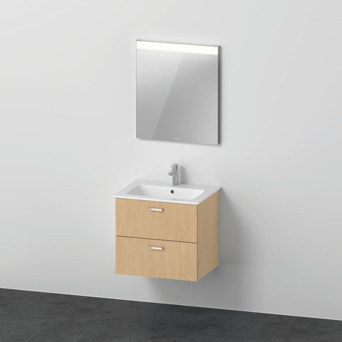 Duravit XBase Möbelwaschtisch mit Waschtischunterbau und Spiegel 630x490x2000 mm - XB0070030300000 XB0070030300000 von Duravit