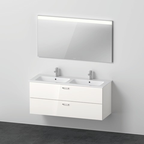 Duravit XBase Möbelwaschtisch mit Waschtischunterbau und Spiegel 1300x490x2000 mm - XB007404545 XB007404545 von Duravit