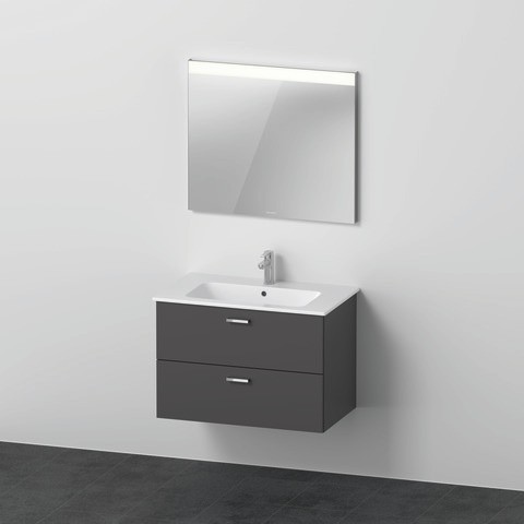 Duravit XBase Möbelwaschtisch mit Waschtischunterbau und Spiegel 830x490x2000 mm - XB007104949 XB007104949 von Duravit