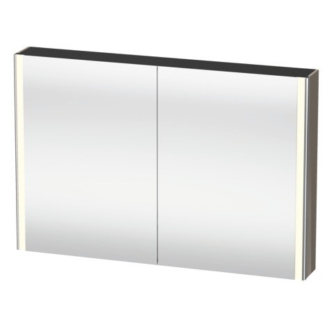 Duravit XSquare Spiegelschrank Flanell Grau 1200x155x800 mm - XS7114089890000 XS7114089890000 von Duravit