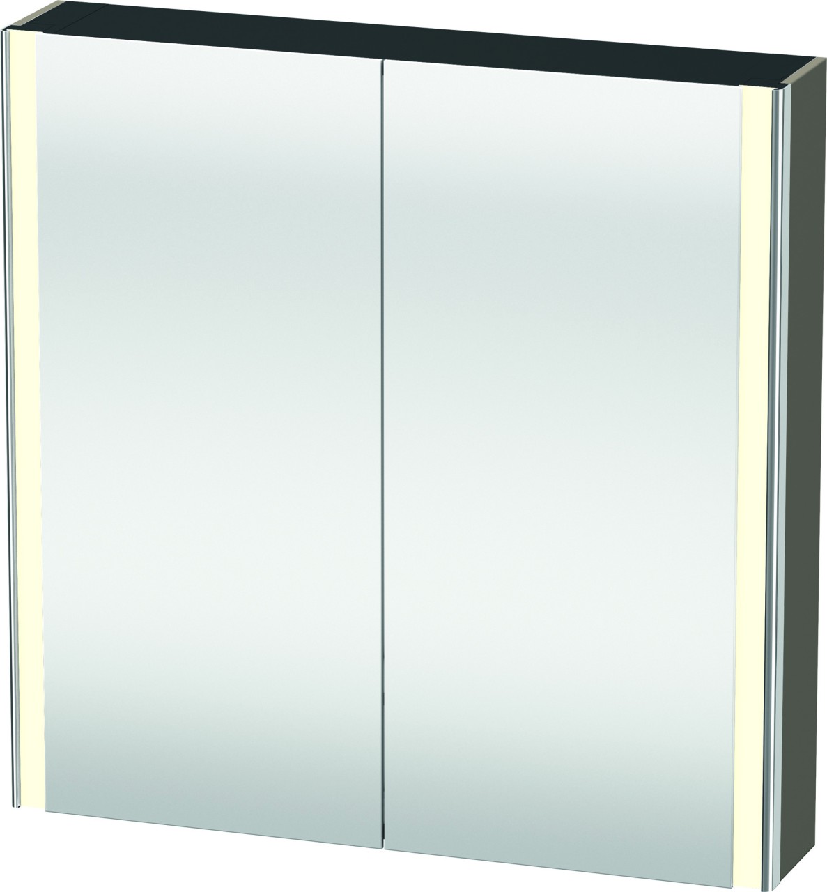 Duravit XSquare Spiegelschrank Flanell Grau 800x155x800 mm - XS7112090902000 XS7112090902000 von Duravit