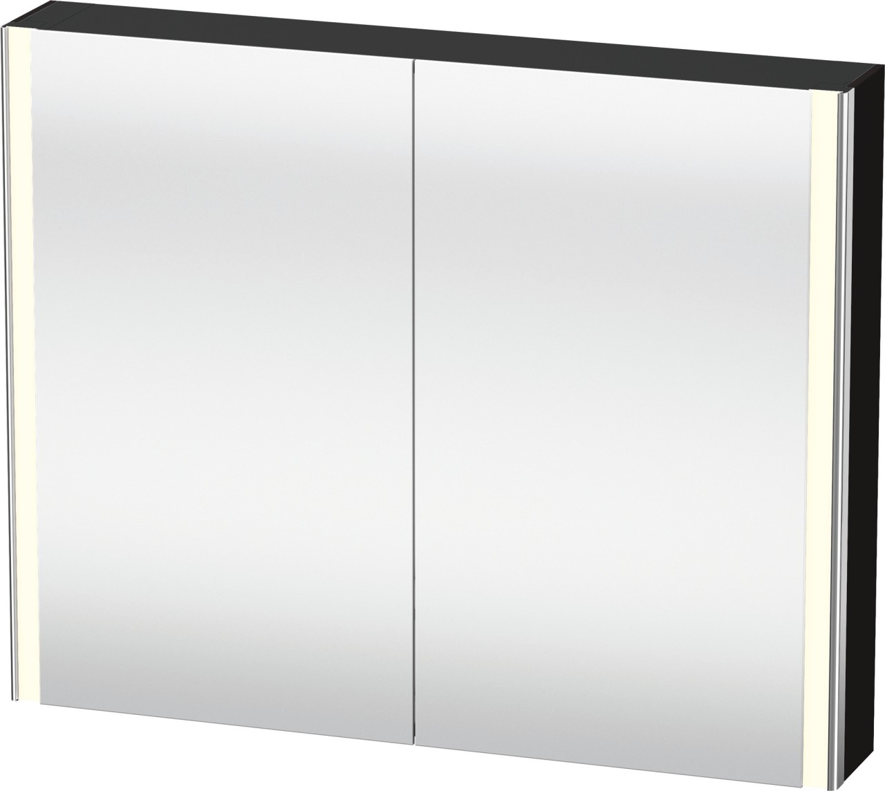 Duravit XSquare Spiegelschrank Schwarz 1000x155x800 mm - XS7113040401000 XS7113040401000 von Duravit