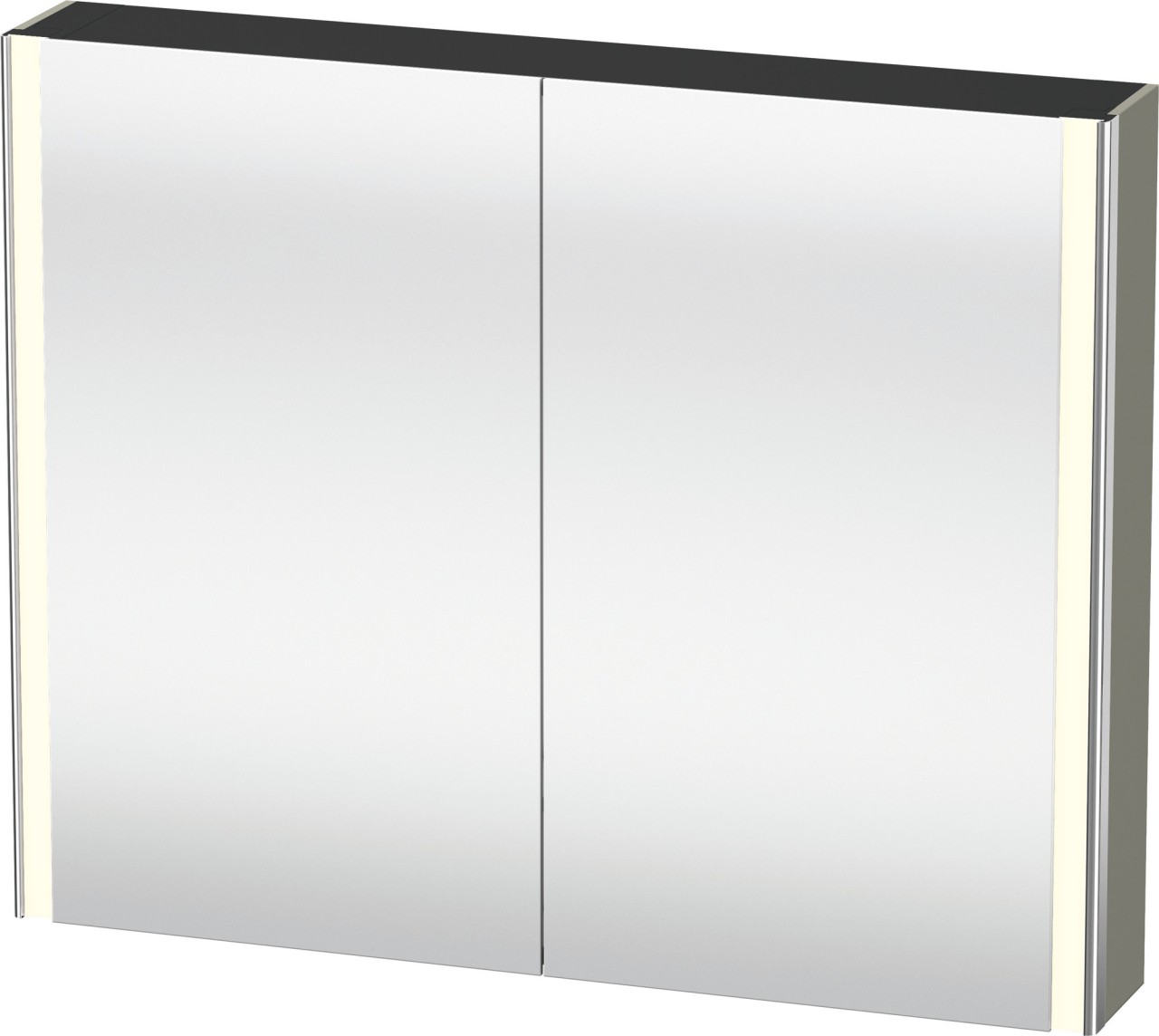 Duravit XSquare Spiegelschrank Stein Grau 1000x155x800 mm - XS7113092920000 XS7113092920000 von Duravit