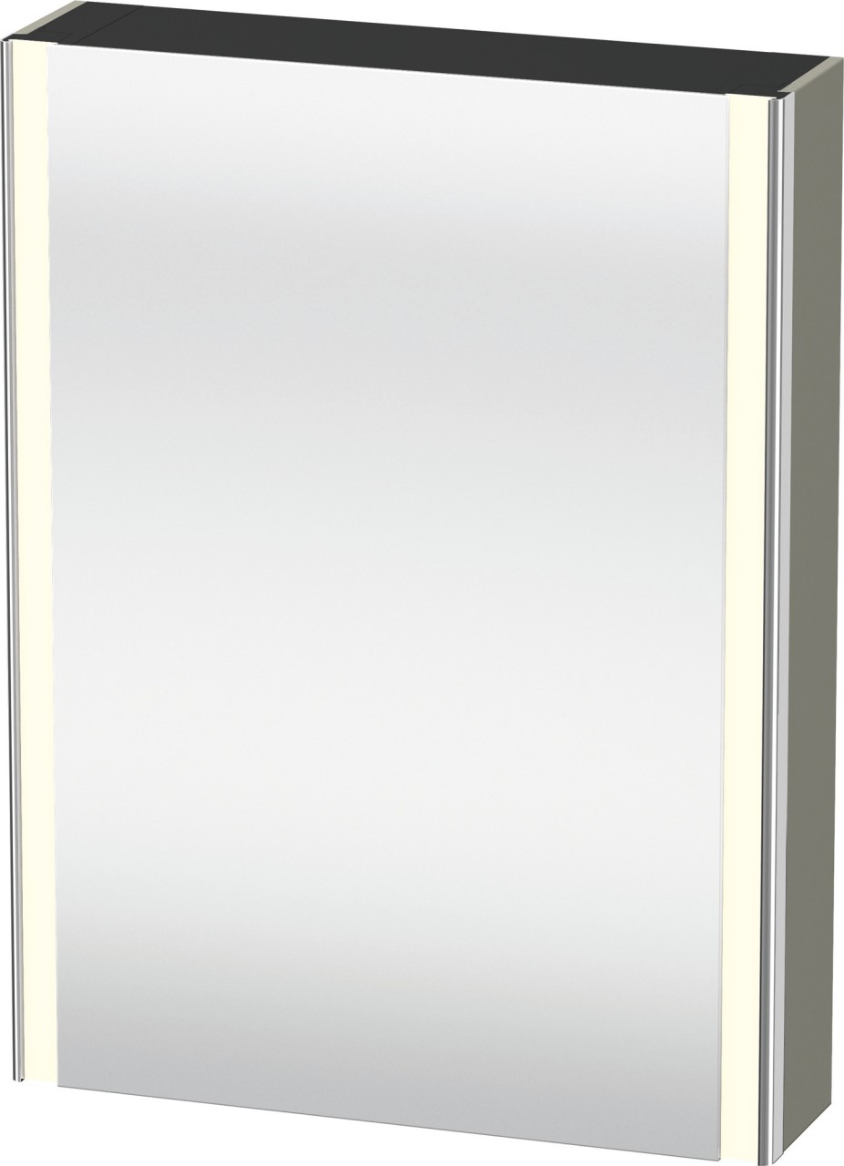 Duravit XSquare Spiegelschrank Stein Grau 600x155x800 mm - XS7111L92922000 XS7111L92922000 von Duravit