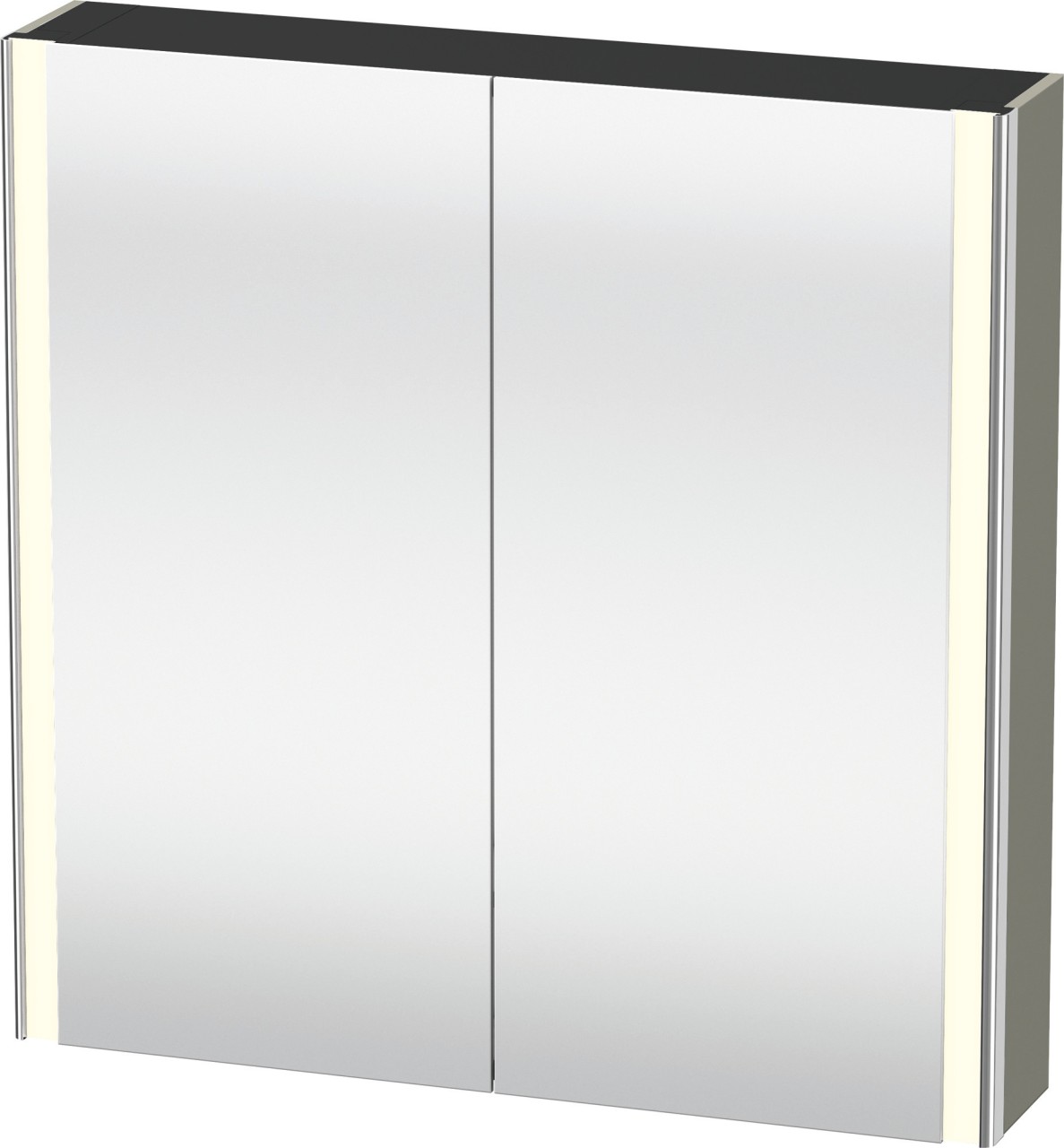 Duravit XSquare Spiegelschrank Stein Grau 800x155x800 mm - XS7112092922000 XS7112092922000 von Duravit