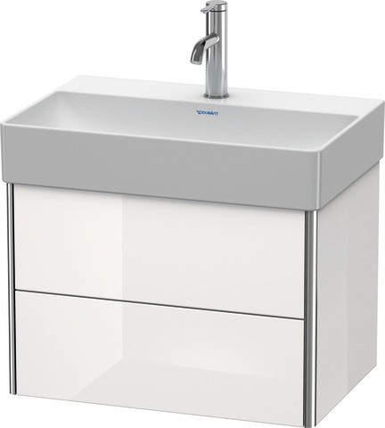 Duravit XSquare Waschtischunterbau wandhängend Weiß Hochglanz 584x390x397 mm - XS4167022220A00 XS4167022220A00 von Duravit