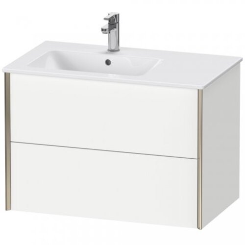 Duravit XViu 4158 Waschtischunterbau wandhängend, 2 Schubkästen, für Waschtisch Me by Starck 234583 Becken links, 810x480 mm, XV41580B175 von Duravit