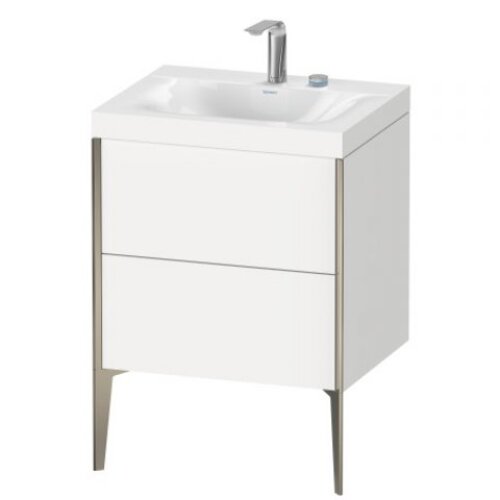 Duravit XViu 4709 Möbelwaschtisch c-bonded, mit 1 Hahnloch, mit Unterbau bodenstehend, 2 Auszüge, 600x480, XV4709OB122 Duravit XViu 4709 Möbelwaschtisch c-bonded, mit 1 Hahnloch, mit Unterbau bodenstehend, 2 Auszüge, 600x480, XV4709OB122 von Duravit