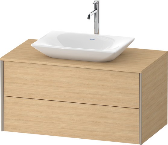 Duravit XViu Konsolenwaschtischunterbau wandhängend Natur Eiche Matt 1000x550x509 mm - XV47710B13000 XV47710B1300000 von Duravit