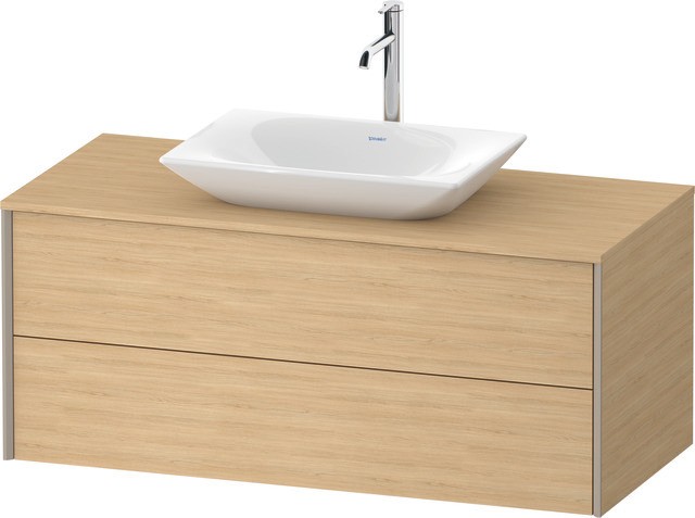 Duravit XViu Konsolenwaschtischunterbau wandhängend Natur Eiche Matt 1200x550x509 mm - XV47720B1300E XV47720B1300E00 von Duravit