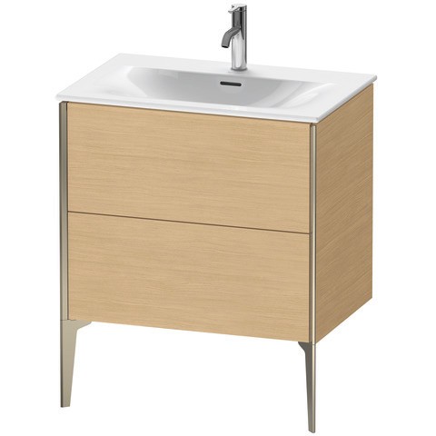 Duravit XViu Waschtischunterbau bodenstehend Natur Eiche Matt 710x480x591 mm - XV43010B1300E00 XV43010B1300E00 von Duravit