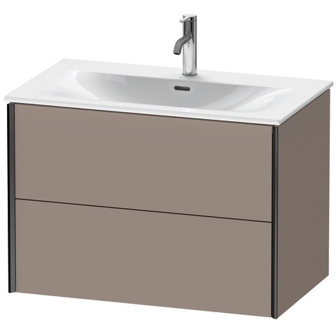 Duravit XViu Waschtischunterbau wandhängend Basalt Matt 810x480x557 mm - XV41340B2430E00 XV41340B2430E00 von Duravit