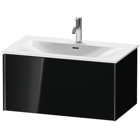 Duravit XViu Waschtischunterbau wandhängend Schwarz Hochglanz 810x480x397 mm - XV40340B2400E00 XV40340B2400E00 von Duravit