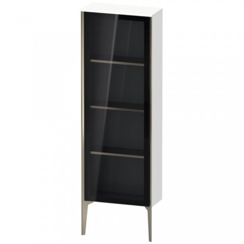 Duravit XViu XV1366 Halbhochschrank mit Glastür stehend, Anschlag links, 500x240 mm, Höhe 1330 mm, XV1366LB271 von Duravit