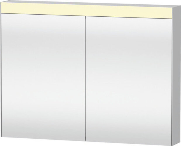 Duravit Xbase, Möbel-Set wandhängend, mit LED-Spiegelschrank, Waschtisch und Waschtischunterschrank, Breite 1000 mm, XB007705353 von Duravit
