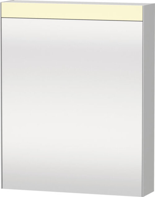 Duravit Xbase, Möbel-Set wandhängend, mit LED-Spiegelschrank, Waschtisch und Waschtischunterschrank, Breite 600 mm, XB0075L5353 von Duravit