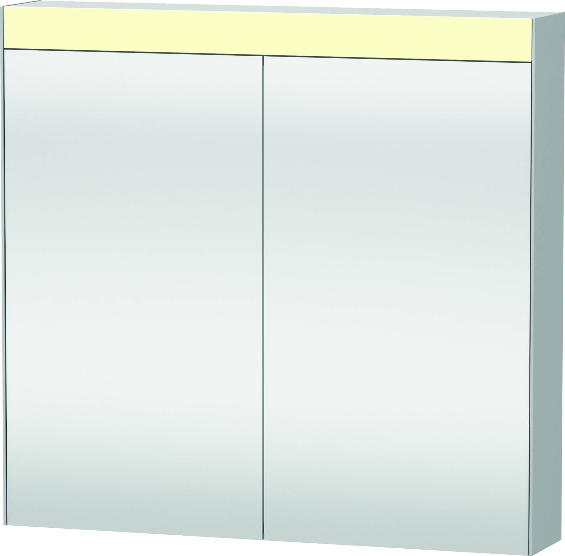 Duravit Xbase, Möbel-Set wandhängend, mit LED-Spiegelschrank, Waschtisch und Waschtischunterschrank, Breite 800 mm, XB007604545 von Duravit