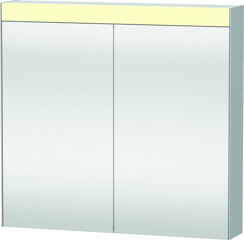 Duravit Xbase, Möbel-Set wandhängend, mit LED-Spiegelschrank, Waschtisch und Waschtischunterschrank, Breite 800 mm, XB007604545 von Duravit