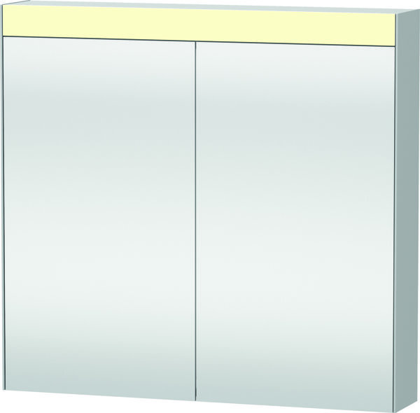 Duravit Xbase, Möbel-Set wandhängend, mit LED-Spiegelschrank, Waschtisch und Waschtischunterschrank, Breite 800 mm, XB007605353 von Duravit