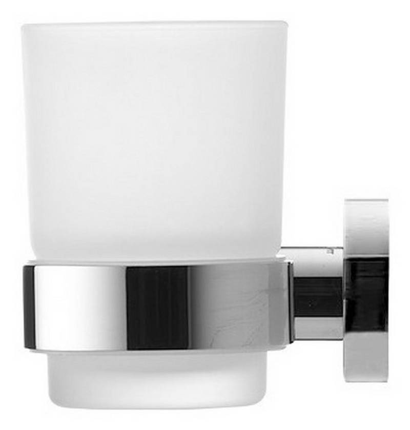 Duravit Zahnputzbecher D-Code, Glas links 115 mm - Chrom von Duravit