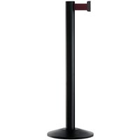 Personen-Leitsystem Extend, Ständer schwarz, Gurtfarbe bordeaux von Via Guide®