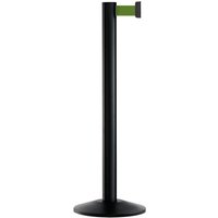 Personen-Leitsystem Extend, Ständer schwarz, Gurtfarbe grün von Via Guide®