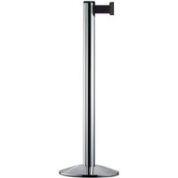 Personen-Leitsystem Extend, Ständer verchromt, Gurtfarbe schwarz von Via Guide®