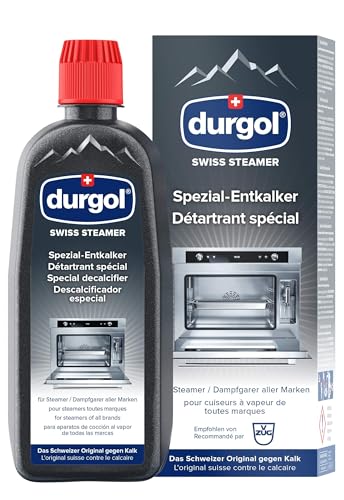 durgol swiss steamer Spezial-Entkalker – Kalkentferner für Steamer bzw. Dampfgarer aller Marken – 1x500ml von Durgol