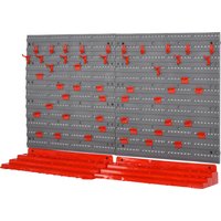 Werkzeughalter, Grau+Rot, für Werkstatt, 95,5x23x53,5 cm  Aosom.de von Durhand