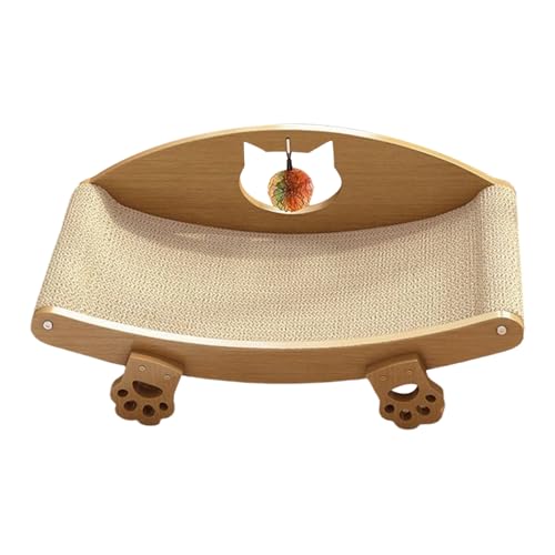 2-in-1-Kratzbrett für Katzen – aus Sisal, kann als Kratzbrett & Bett verwendet werden (60 x 32 cm), geeignet für kleine, mittlere und große Katzen von Duroecsain