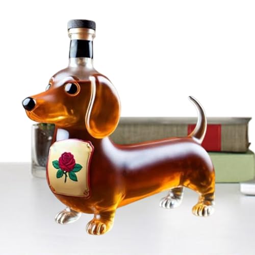 Alkoholdekanter | Alkoholflasche in Form eines Dackels für Spirituosen – transparenter Weinbehälter für Bar, Restaurant, Esszimmer, Bourbon Alkoholdekanter | Alkoholflasche in Form eines Dackels für Spirituosen – transparenter Weinbehälter für Bar, Restaurant, Esszimmer, Bourbon von Duroecsain