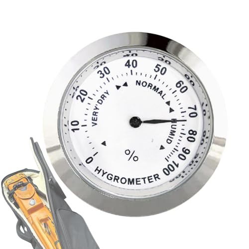 Analoges Hygrometer, Hydrometer -Luftfeuchtigkeitsmesser | Feuchtigkeitssensor -Tester mit hoher Präzision | Hygrometermonitor für Humidor -Schrankdose Pflege und Wartung von Duroecsain