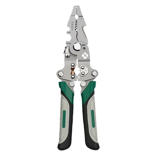 Duroecsain Abisolierer für Kabel – Kabelschneider, Crimpzange mit ergonomischem und präzisem Griff für Netzwerkverkabelung, Heimgebrauch, tägliche Arbeit von Duroecsain