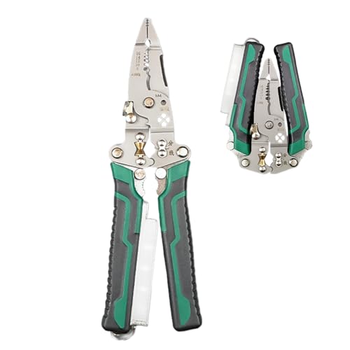 Duroecsain Abisolierwerkzeug – Kabelzange mit integriertem Stromprüfer – ergonomischer Abisoliergerät mit elektrischer Testfunktion für Elektronik, Haus, Industrie, Automotive von Duroecsain