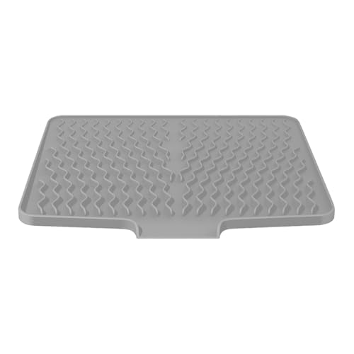 Duroecsain Abtropfmatte für Geschirr aus Silikon | schnell absorbierend für Arbeitsplatte | schnell trocknend, rutschfest, hitzebeständig, für Utensilien, Schüsseln, Töpfe, Küche, Prävention von Duroecsain