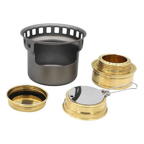 Duroecsain Alkoholkocher Camping – Ethanolbrenner Camping mit Temperaturkontrolle – Zubehör für Kochen mit hoher Leistung für Wandern, Trekking und Picknick im Freien Duroecsain Alkoholkocher Camping – Ethanolbrenner Camping mit Temperaturkontrolle – Zubehör für Kochen mit hoher Leistung für Wandern, Trekking und Picknick im Freien von Duroecsain