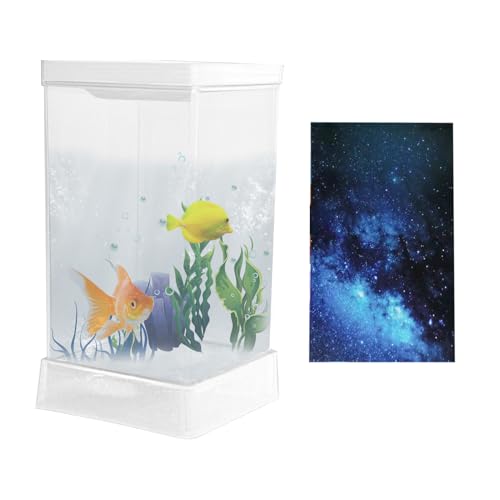 Duroecsain Aquarium für Betta-Fische, mit Licht und integriertem Filter für den Schreibtisch, Dekoration für Zuhause, Landschaftszubehör für Tisch im Wohnzimmer, Studio und Büro Duroecsain Aquarium für Betta-Fische, mit Licht und integriertem Filter für den Schreibtisch, Dekoration für Zuhause, Landschaftszubehör für Tisch im Wohnzimmer, Studio und Büro von Duroecsain