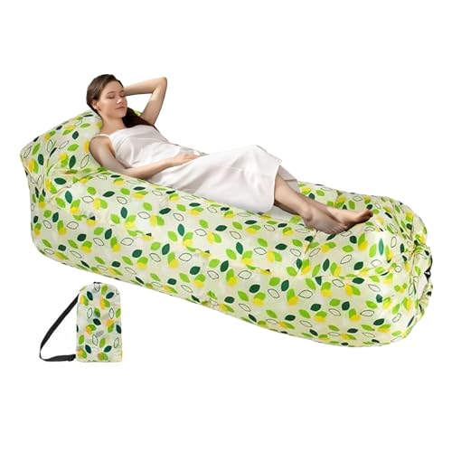 Duroecsain Aufblasbare Couch - Outdoor Luftsofa,Faltbare wasserdichte Sitzliege Tragbar Leicht für Reisen Kino Open-Air Events von Duroecsain