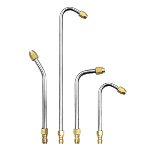 Duroecsain Ausziehbarer Stab für Hochdruckreiniger, gebogene Düse, auslaufsicher, Hochdruckdüse, auslaufsicher, für Garten, Terrasse, Auto und Zuhause von Duroecsain