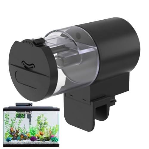 Duroecsain Automatischer Fischfutterautomat - 100ml Aquarium Futterautomat Futterspender | Zeitgesteuerte Portionskontrolle Batteriebetrieben für Guppys Kampffische Duroecsain Automatischer Fischfutterautomat - 100ml Aquarium Futterautomat Futterspender | Zeitgesteuerte Portionskontrolle Batteriebetrieben für Guppys Kampffische von Duroecsain