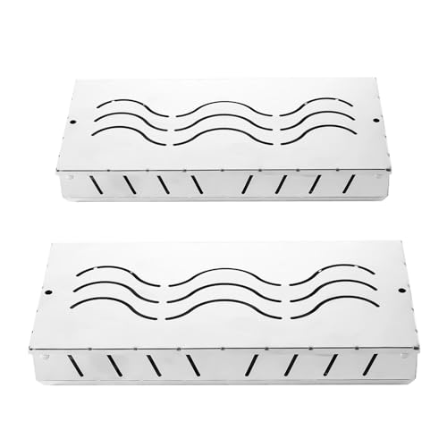 Duroecsain BBQ Smoker Box, Smoker Box für Grill - Robuste BBQ Smoker Box | BBQ Grillzubehör, Pelletnebelkoffer mit Klappdeckel für die von Duroecsain
