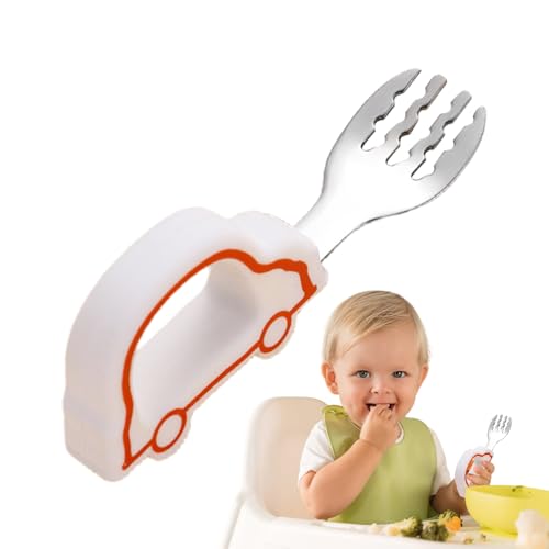 Duroecsain Baby-Löffel zum Füttern | Lernutensilien zum , autonom, ergonomischer Griff und vielseitiges Design für Eltern, Erwachsene und Freunde von Duroecsain