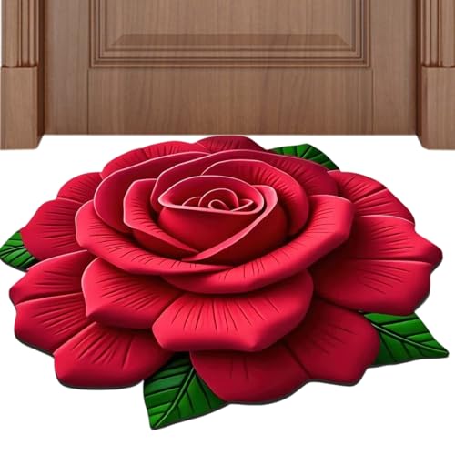 Duroecsain Badezimmerteppich | Duschvorleger mit Blumenmuster für Badezimmer, maschinenwaschbar, für Schlafzimmer, Wohnzimmer, Küche und Badezimmer, rutschfest Duroecsain Badezimmerteppich | Duschvorleger mit Blumenmuster für Badezimmer, maschinenwaschbar, für Schlafzimmer, Wohnzimmer, Küche und Badezimmer, rutschfest von Duroecsain